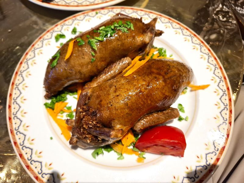 Stuffed Pigeon with Freekeh